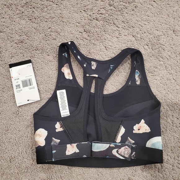 Nike Women's Dri-FIT High-Support Non-Padded Adjustable Sports Bra DR0313-010 - Picture 2 of 3